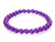 6mm Purple Jade Elastic Bracelet 7.5" Natural Dyed [b2b72]