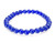 8mm Lapis Jade Elastic Bracelet 7.5" Natural Dyed [b3b74]