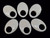 25x35mm Natural Buffalo Bone Oval Ago-ago 2pcs. A Grade [y258z]