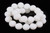 12mm White Agate Faceted Round Beads 15.5" natural [c12b98]