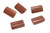 20x25mm Goldstone Pillow Beads 5pcs. natural [s568-5]