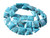 10mm Blue Howlite Square Beads 15.5" synthetic [wa107]