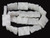 18x25mm White Jade Rectangle Carved Beads 15.5" natural [wa300]