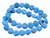12mm Matte Blue Howlite Heart Beads 15.5" synthetic [wa303m]