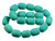 15x20mm Matte Green Turquoise Drum Beads 15.5" stabilized [t312m]