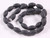 8x14mm Matte Black Onyx Obsidian Rice Beads 15.5" [u74m]