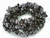 8-12mm Snowflake Obsidian Chips 36" [c3b25]