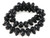 14x10mm Black Magnesite Skull Beads 15.5" [t177k]