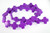 15x15mm Purple Magnesite cross Beads 15.5" [t391p]