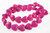 14mm Pink Magnesite Puff Heart Beads 15.5" [t399f]
