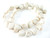 14mm White Magnesite Heart Beads 15.5" [t399w]