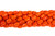 8x12mm Orange Magnesite Drum Beads 15.5" [t454h]