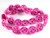 15mm Pink Magnesite Halloween Pumpkin Beads 15.5" [t470f]
