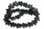 12mm Black Magnesite Star Beads 15.5" [t472k]