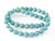 10mm Blue Magnesite Round Rope Beads 15.5" [t511b]