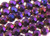 12mm Metallic Purple Glass Faceted Round About 35 Bead [uc10b22]