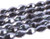 6x8mm Metallic Gray Glass Faceted Rice about 15.5" [uc12a15]