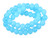 6mm Polish & Matte Aqua Quartz Round Beads 15.5" synthetic [6x30]