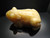 3" Golden Jade Frog Carving Collectible (Measure 75x50x30mm) [yc6]