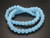 6mm Matte Aqua Quartz Round Beads 15.5" synthetic [6a70m]