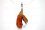 25X35mm Amber Horn Designer Bead Pendant With 925 Silver Setting [z1658]