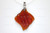38X45mm Amber Horn Carved Designer Bead Pendant [z1611]