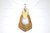 30X48mm Wood Dangling Designer Bead Pendant [z1636]