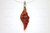 18X55mm Amber Horn Carved Designer Bead Pendant [z1643]