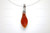 12X28mm Amber Horn Leaf Designer Bead Pendant [z1653]