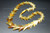 15mm-25mm amber Horn Necklace 18" [z1845]