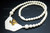 48X32mm Buffalo Bone Necklace 18" With Brass Setting [z1867]