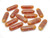 8x10x30mm Amber Horn 3-lines Spacer Beads 5pcs. [z2116]