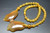 70x55mm Amber Horn Beads Necklace 18" [z5284]