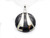 30mm Buffalo Horn Designer Bead Pendant with 925 Silver Setting [z5783]