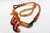95x32mm Amber & Buffalo Horn Necklace 18" [z7660]
