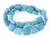 14mm Blue Magnesite Square beads 15.5" [t447b]