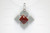 42X42mm Lucite Carved Designer Bead Pendant [z1135]