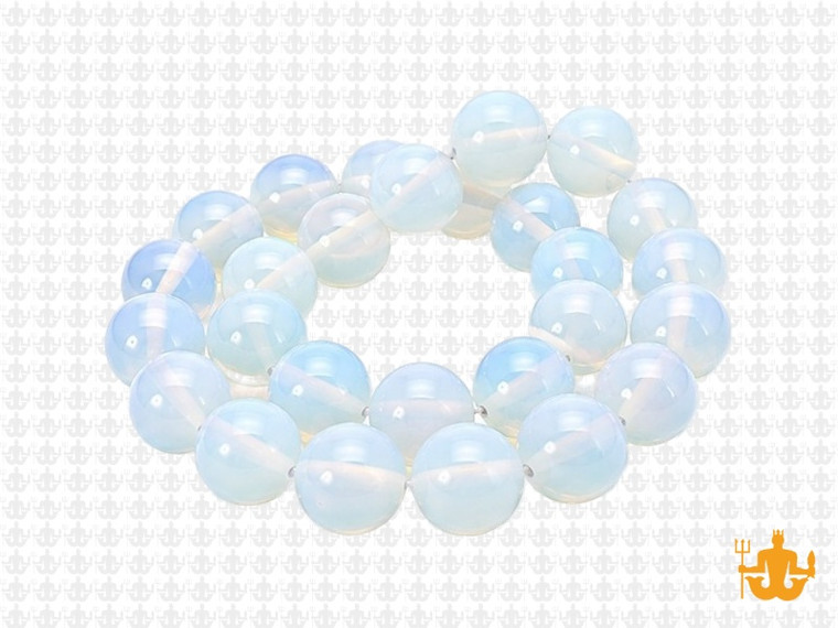 10mm Moonstone Opalite Round Beads 15.5" synthetic [10a43]