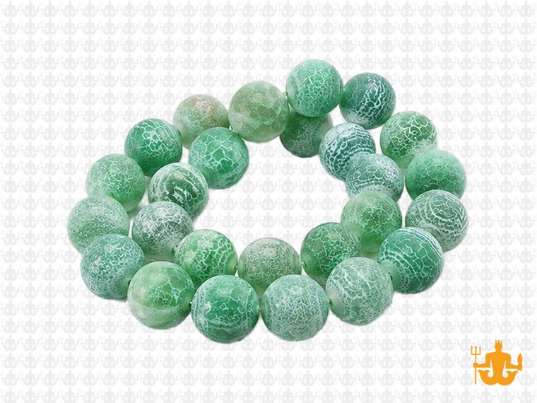 10mm Greem Spider Agate Round Beads 15.5" dyed [10f31g]