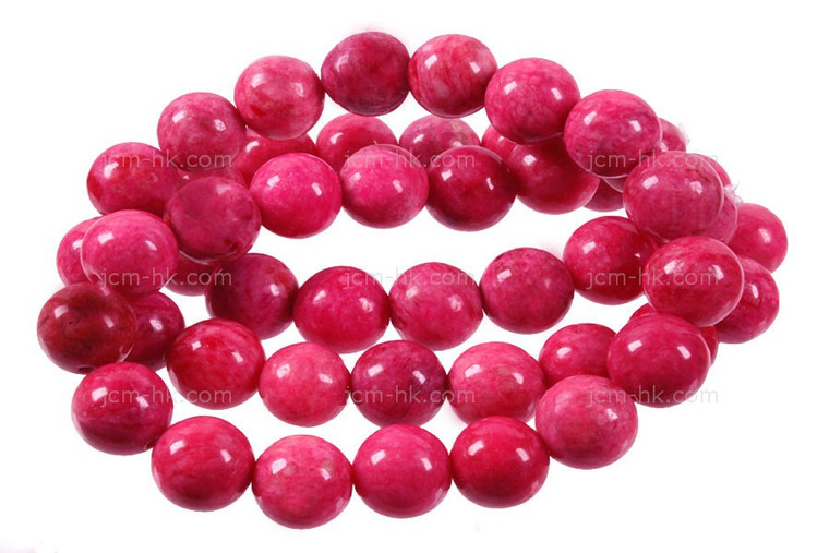 10mm Pink Sesame Agate Round Beads 15.5" dyed [10g4f]
