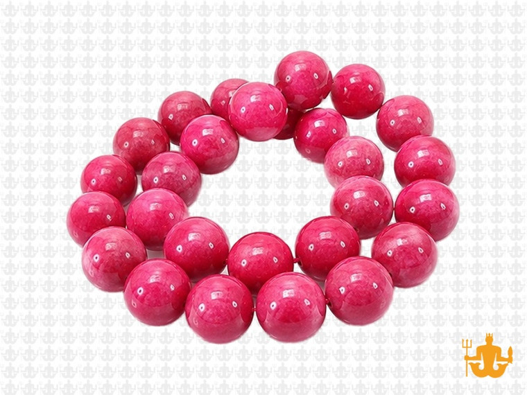 10mm Pink Sesame Agate Round Beads 15.5" dyed [10g4f]