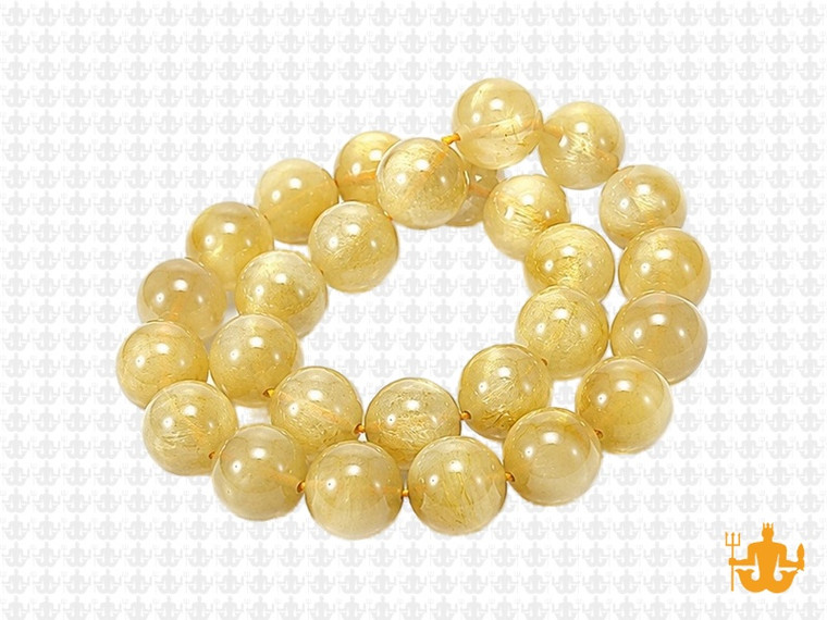 10mm Rulite Quartz Round Beads 15.5" synthetic [10a44]