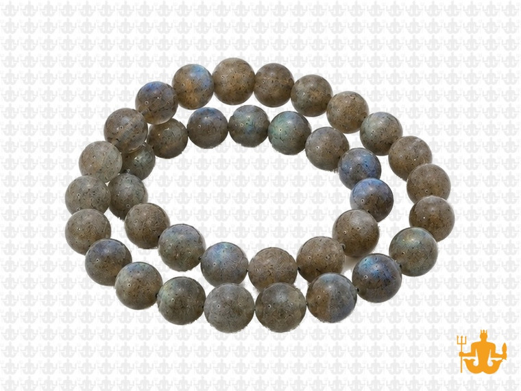 8mm Matte Labradorite Round Beads 15.5" natural [8r40m]