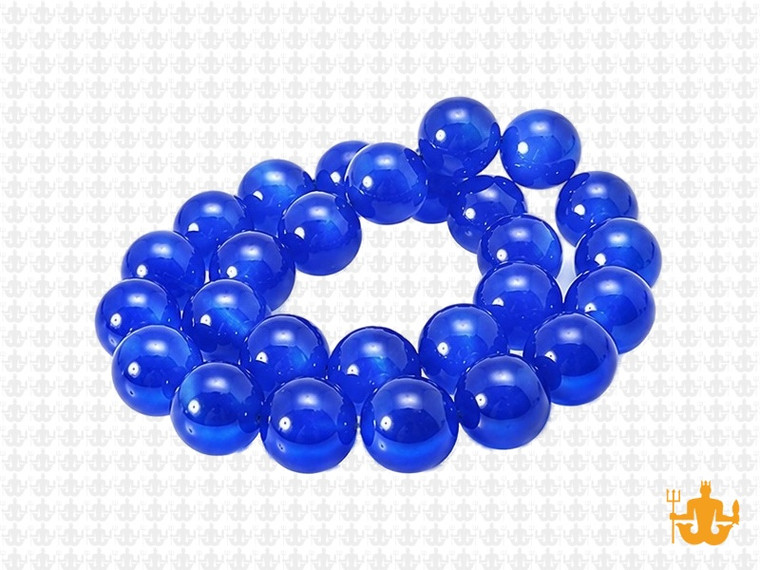 10mm Turquoise Jade Round Beads 15.5" dyed [10b75]
