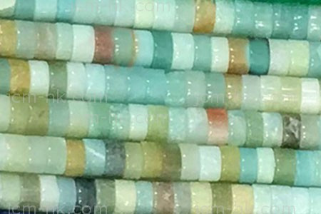 6mm Amazonite Heishi Beads 15.5" natural [h4r36-6]