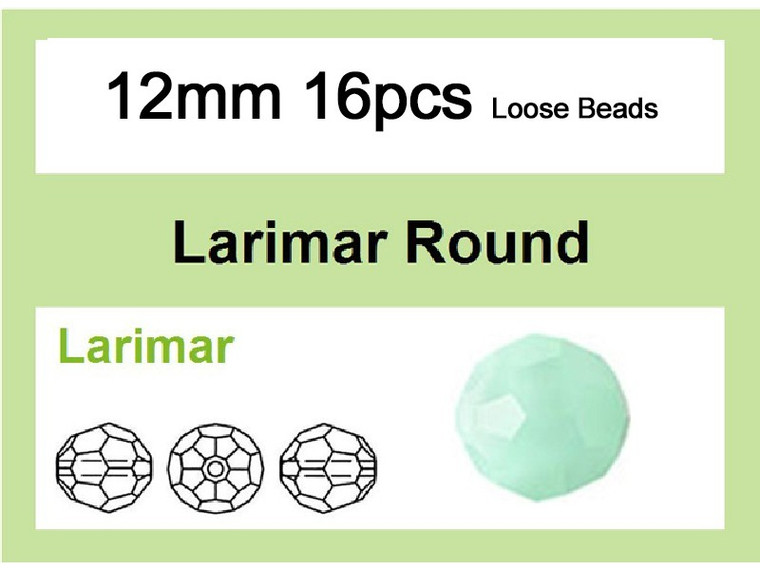 12mm Green Opal Crystal Faceted Round Loose Beads 16pcs. [iuc10b3]