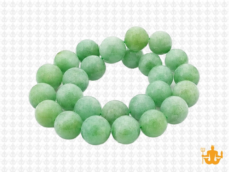 10mm Matte Green Aventurine Round Beads 15.5" natural [10b2m]