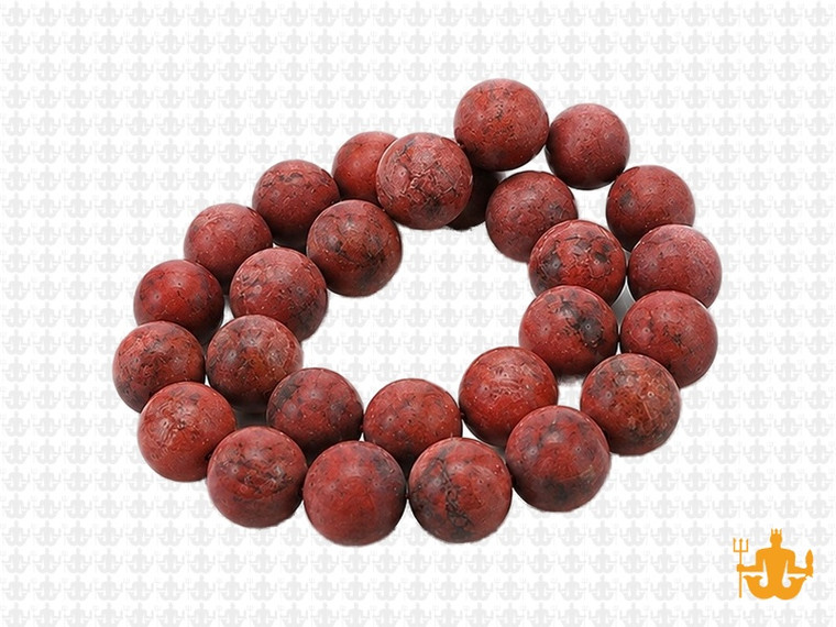 10mm Matte Brazil Agate Round Beads 15.5" natural [10c25m]