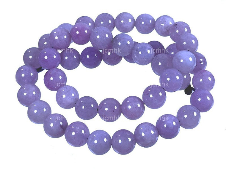 8mm Lavender Jade Round Beads 15.5" dyed [8b5v]