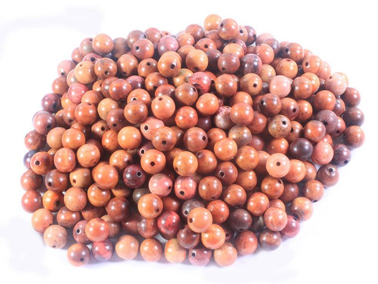 8mm Natural Buffalo Bone Beads 25pcs Antique color, A Grade [8z11i]